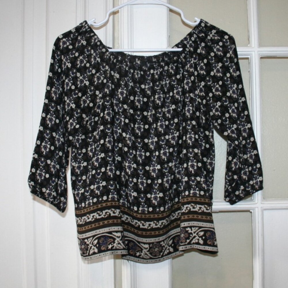 Madewell Floral Silk Blouse Size XXS